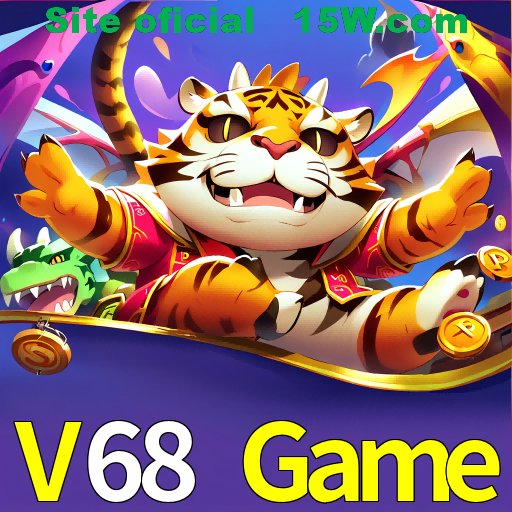 Imagem promocional da V68 Game mostrando a plataforma e suas vantagens